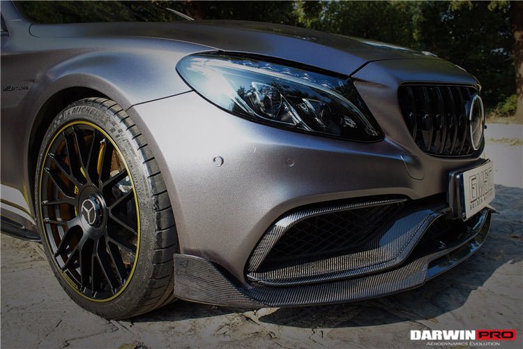 2015 - 2021 Mercedes Benz W205 C63&S AMG Carbon Fiber Front Canards